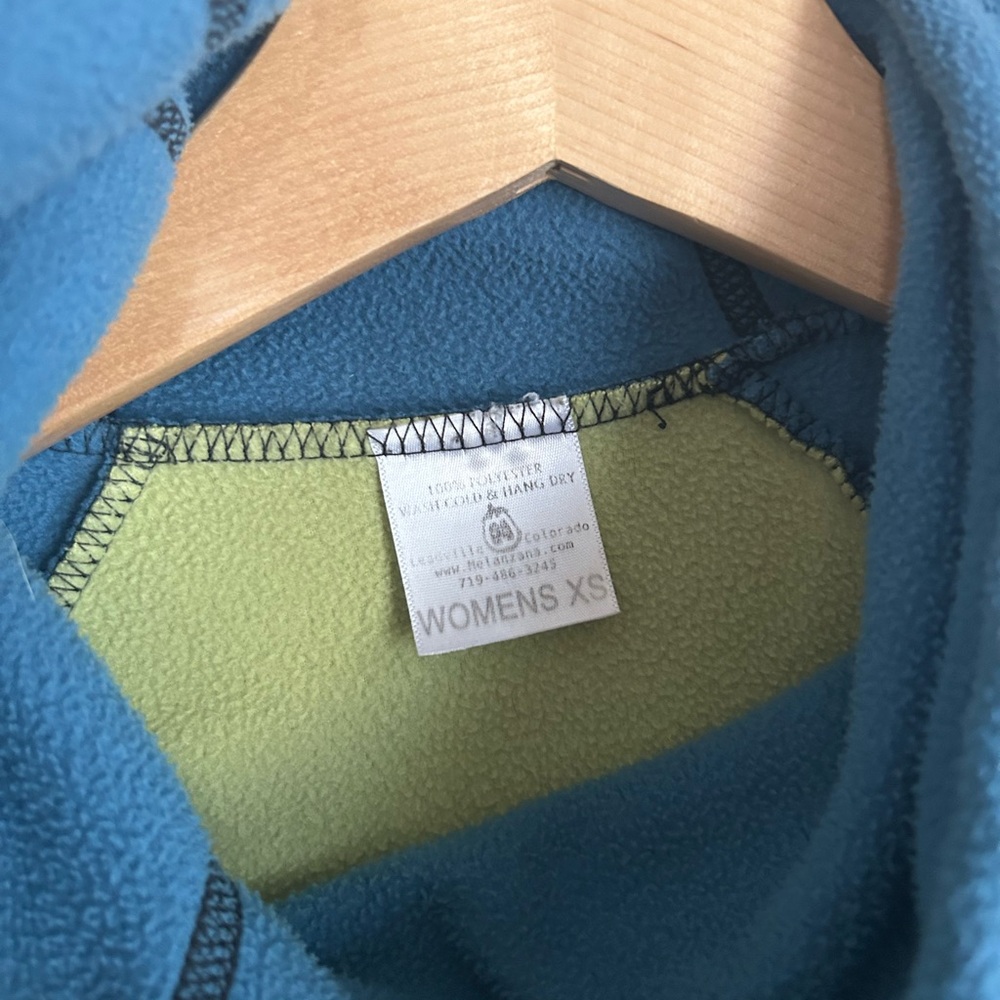 Melanzana Blue and Green Fleece Pullover - Picture 3 of 7
